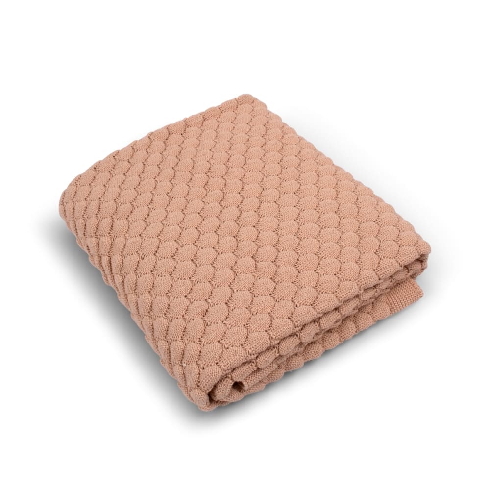 Plaid en coton coloris rose