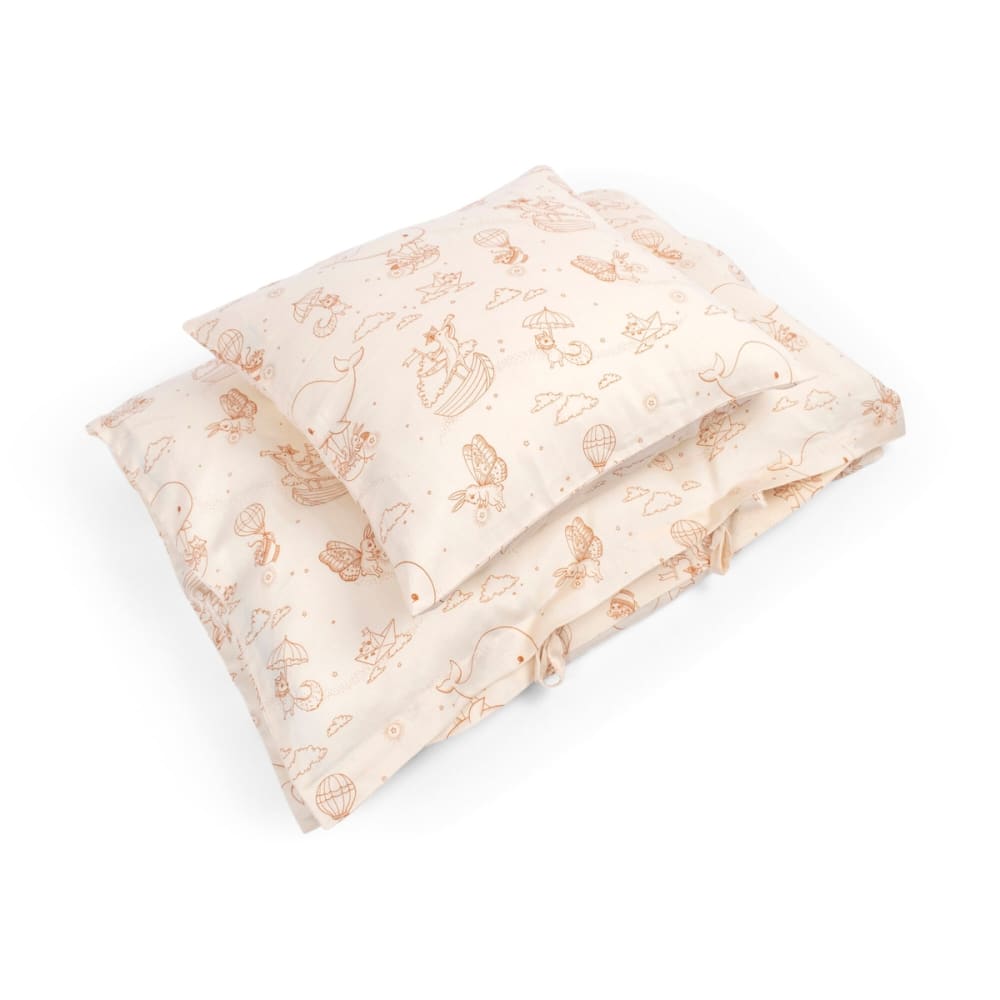 Literie en coton coloris blanc