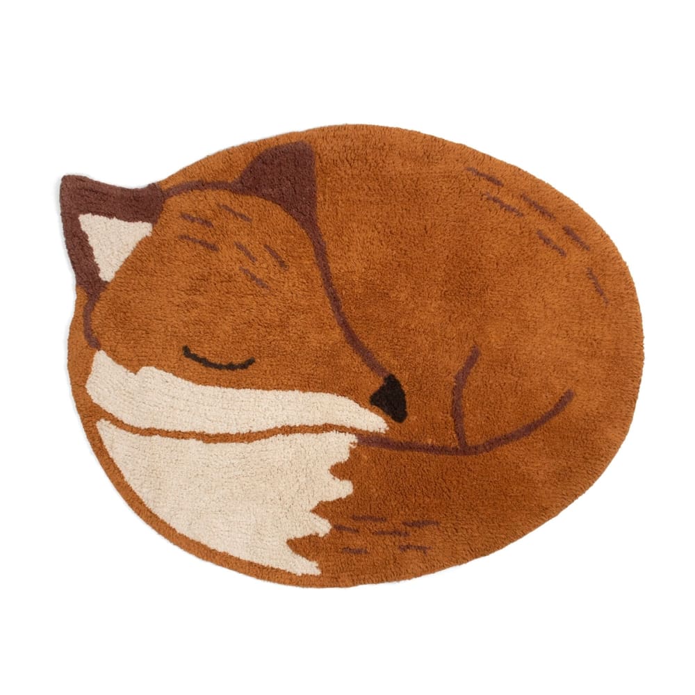 Tapis en coton coloris orange