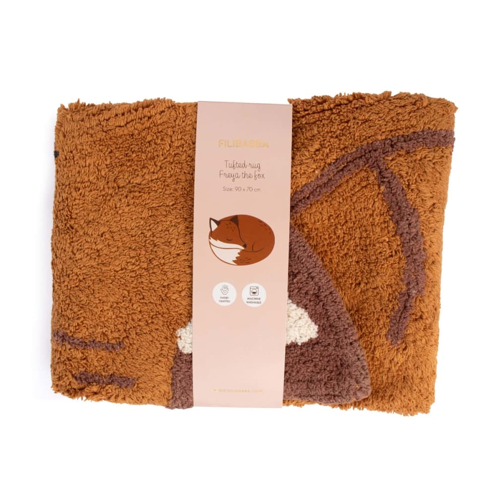 Tapis en coton coloris orange — vue 3