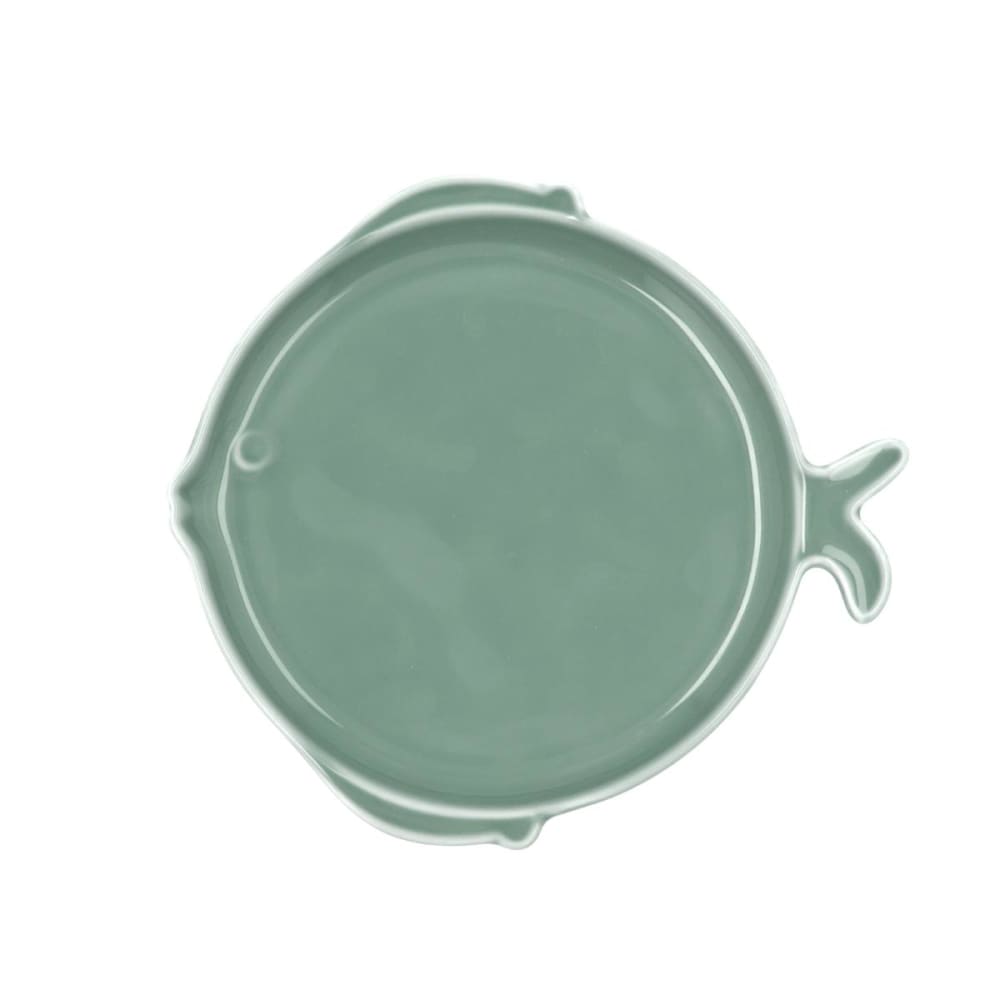 Bidasoa Plato pez porcelana verde 19