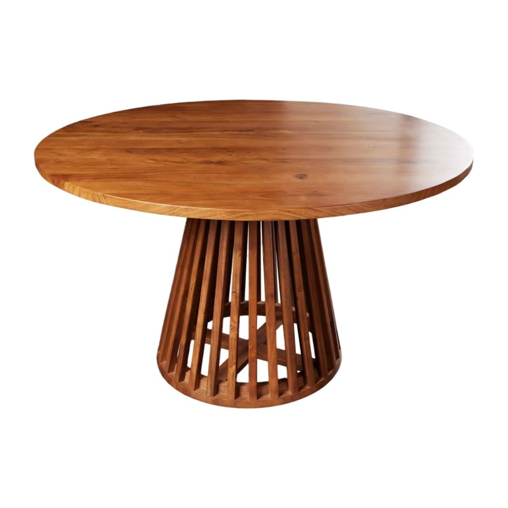 Table ronde en bois massif