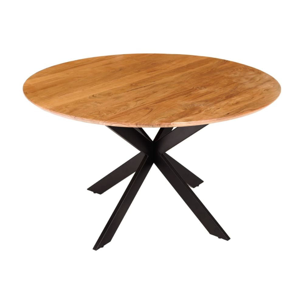 Table ronde en bois massif