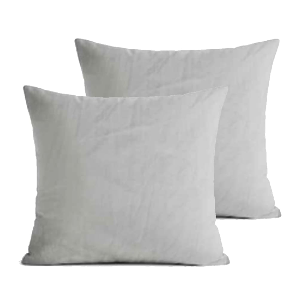 2 taies oreiller effet lavé  60x60 cm gris