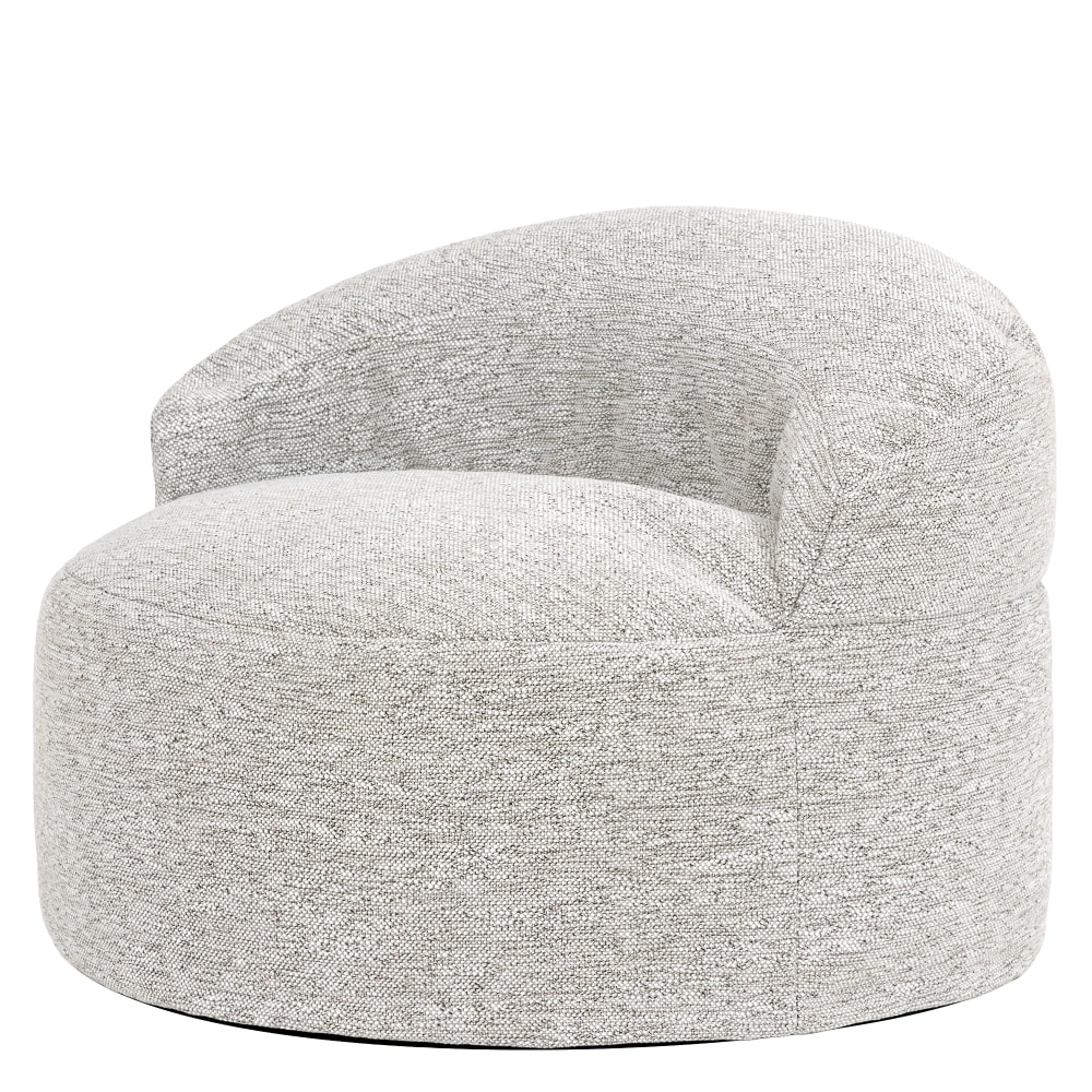 Pouf poire fauteuil d'appoint décoratif en tissu tissé, naturel