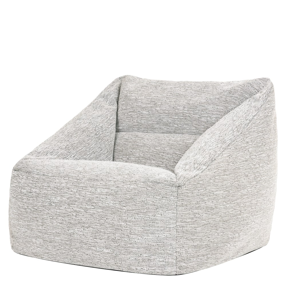 Pouf poire fauteuil en tissu tissé, naturel