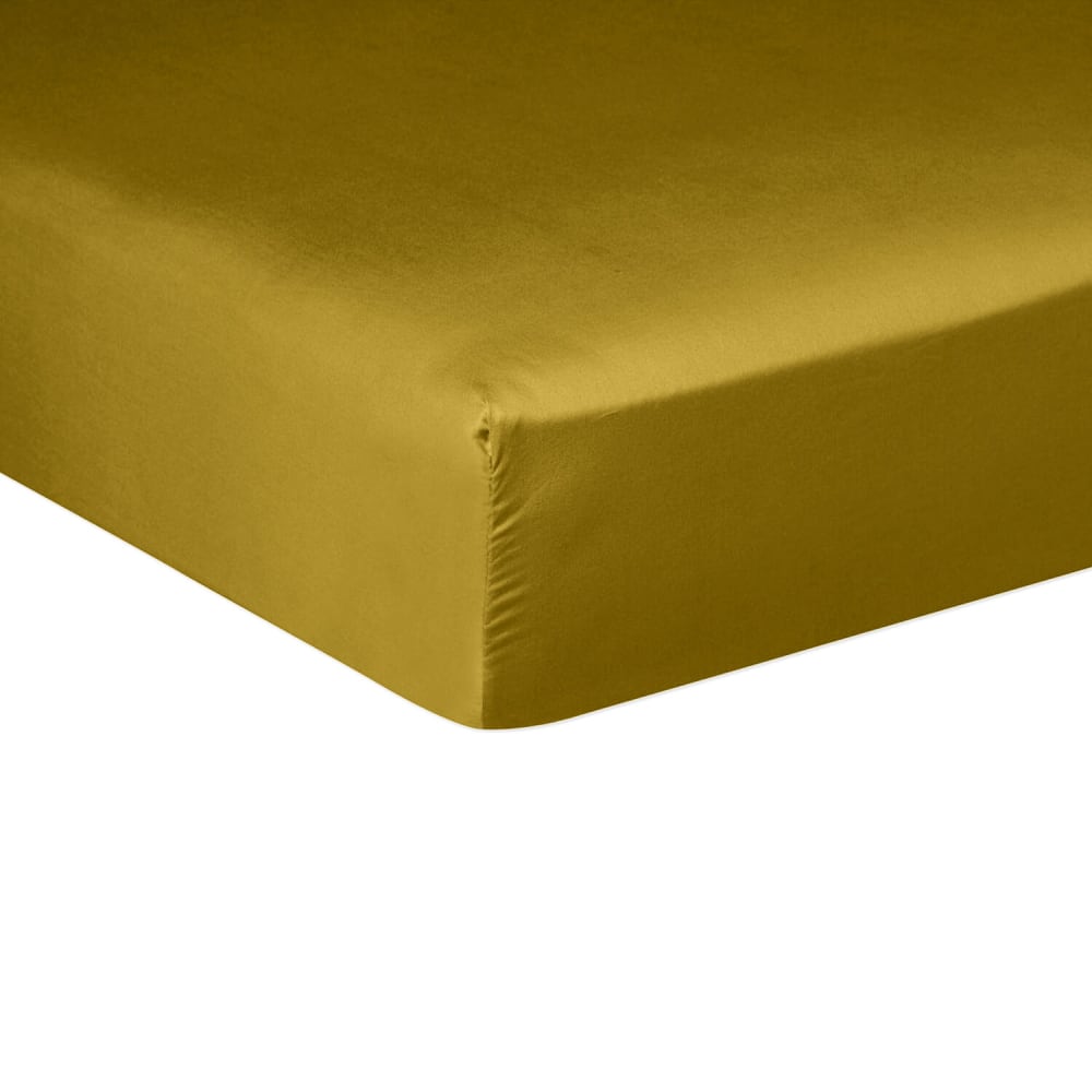 Drap housse satin de coton bronze 180x200 cm Drap housse satin de coton bronze 180x200 cm