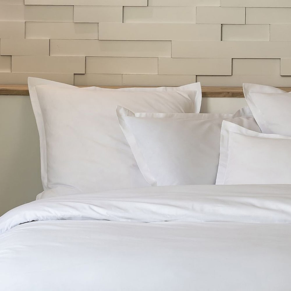 Parure de lit percale de coton bleu adriatique 140x200 cm — vue 4