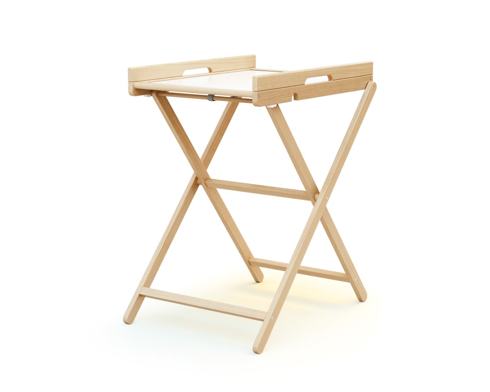 Table à langer pliante en bois hêtre verni (Webaby) - Image 2