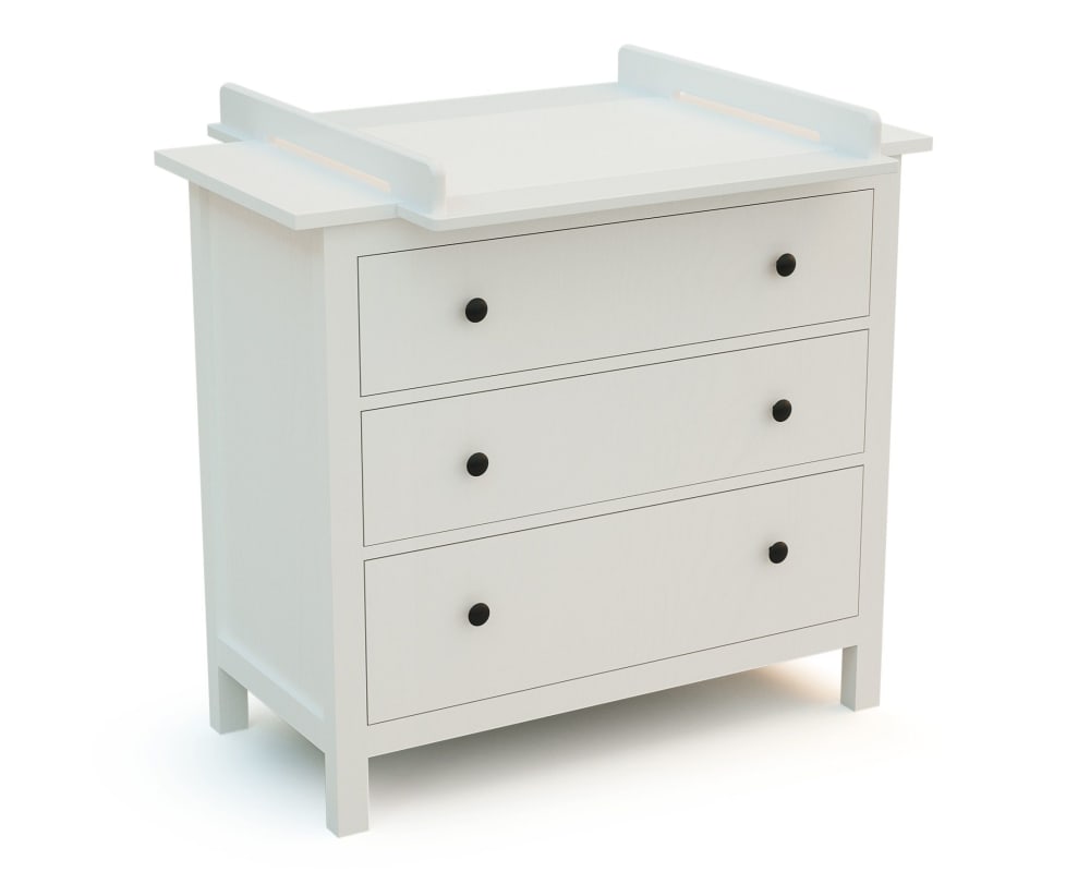 Universal 70 cm Wickeltischplatte aus Holz für Babykommoden -