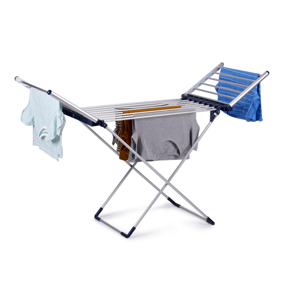 Dirt Devil Wäscheständer Grau Aluminium H94xB54xL147cm Grau Aluminium