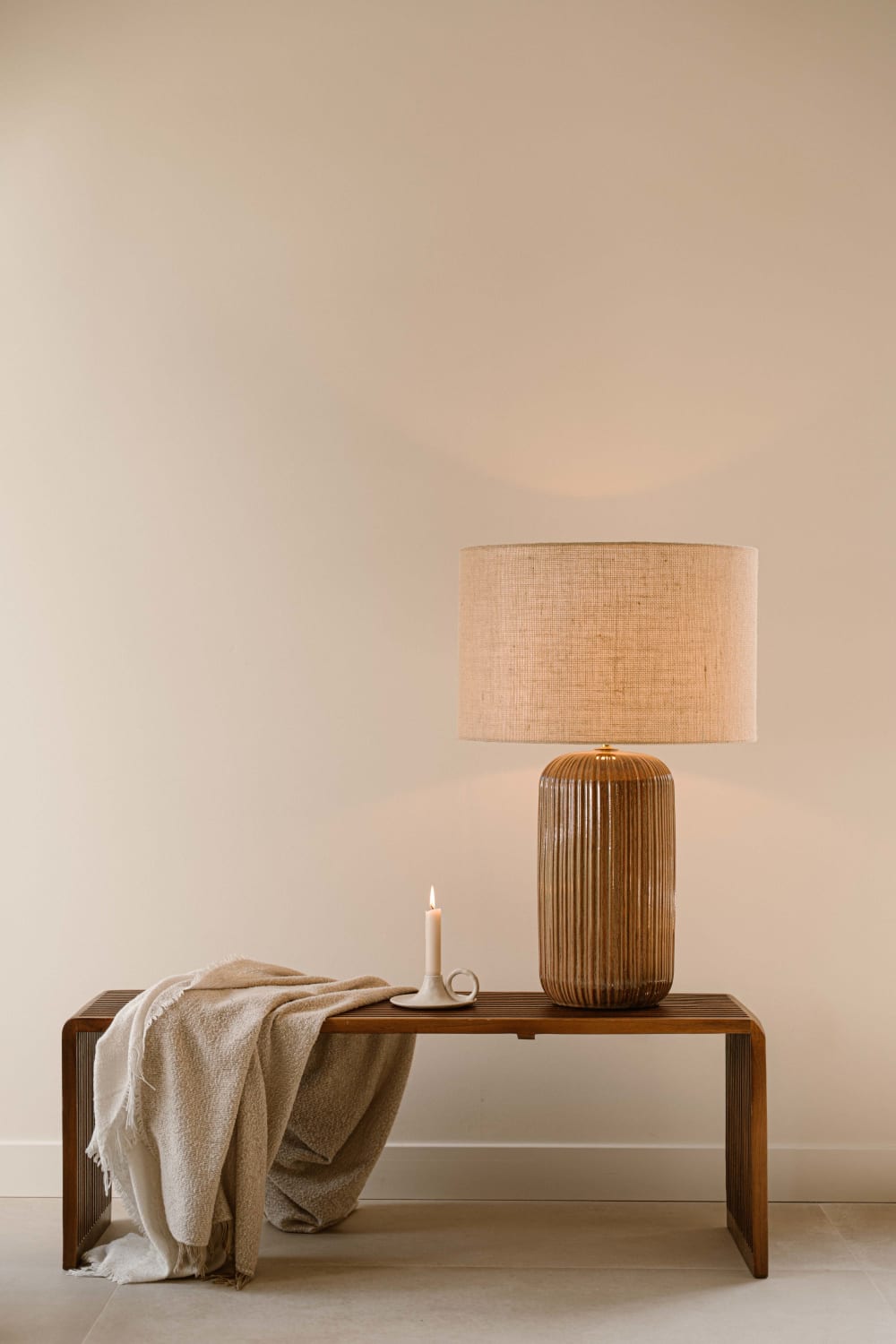 Tischlampe 79 x 50 cm, Braun - Maisons Du Monde