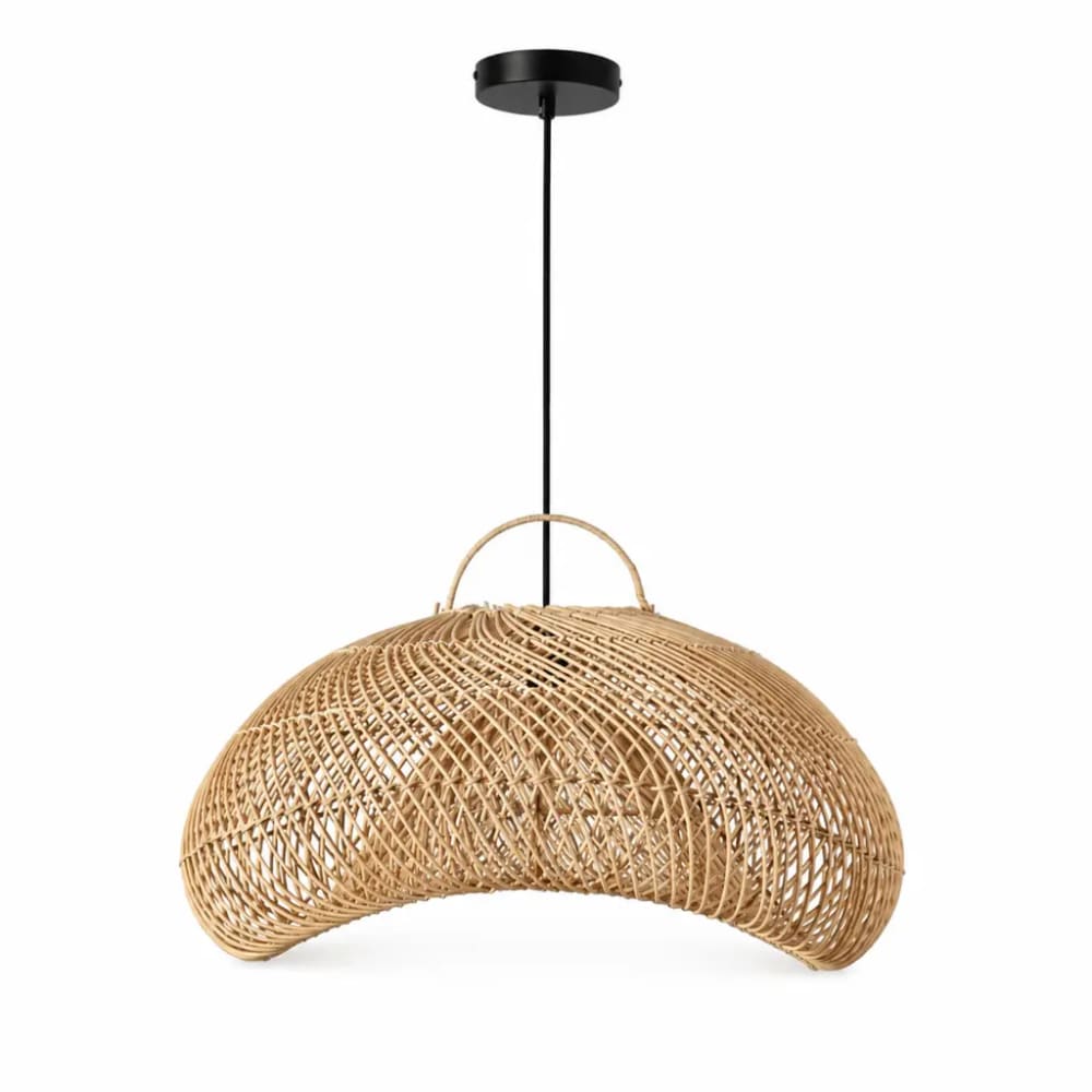 Suspension tressée à la main en bambou naturel d60 cm