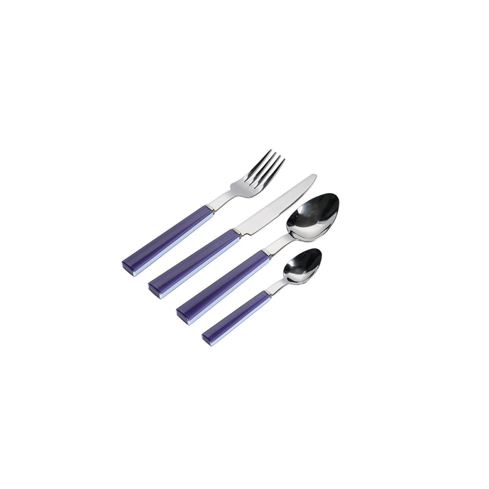 Ménagère en métal de  bleu en métaux