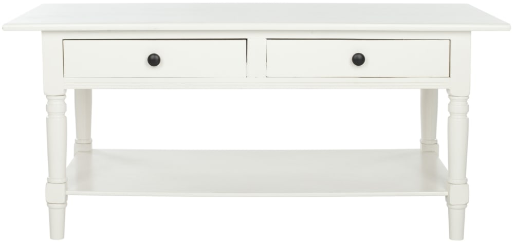 Tables basses en alliage d'aluminium/pin, blanc