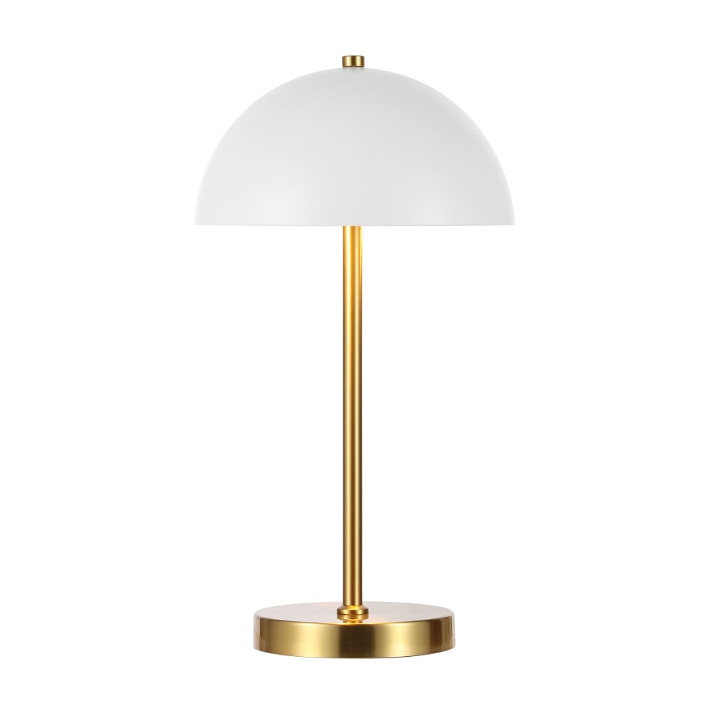 Lampe de table en métal/tissu, laiton Lampe de table en métal/tissu, laiton