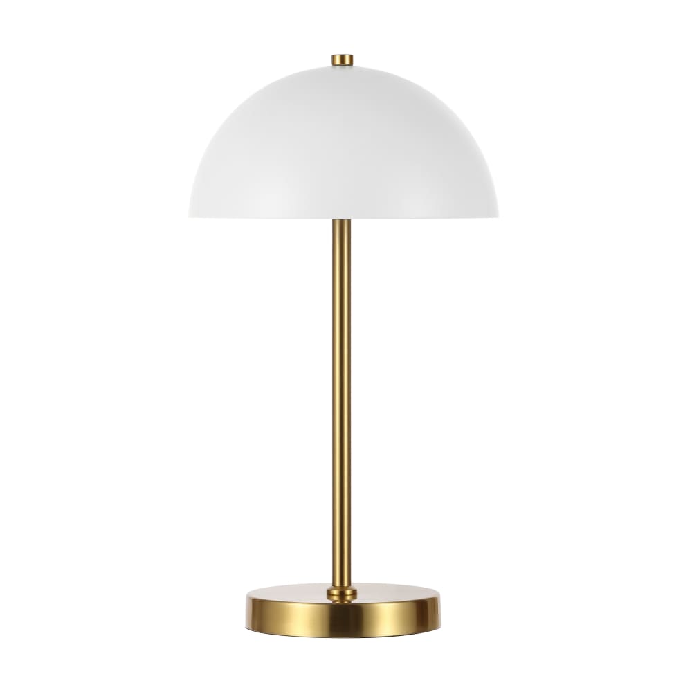 Lampe de table en métal/tissu, laiton — vue 4