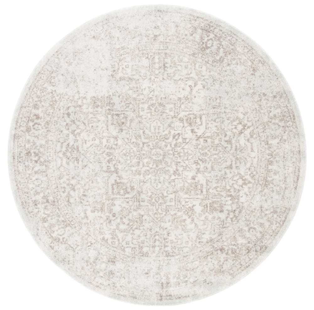 Tapis de transition en polypropylène blanc/taupe, 235 cm