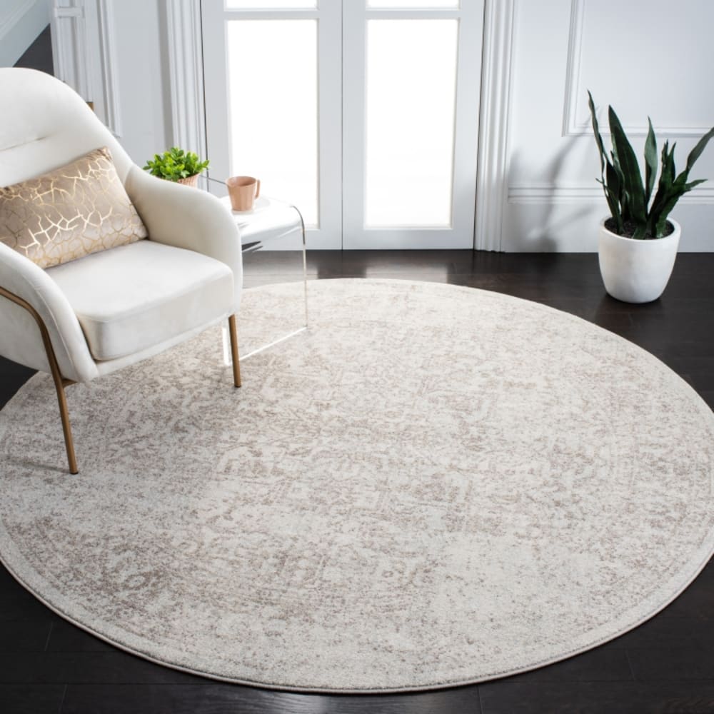 Tapis de transition en polypropylène blanc/taupe, 235 cm — vue 3