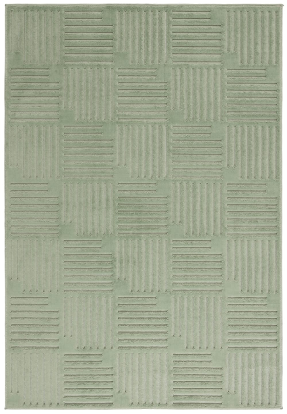 Tapis moderne en polypropylène vert, 244 x 305 cm