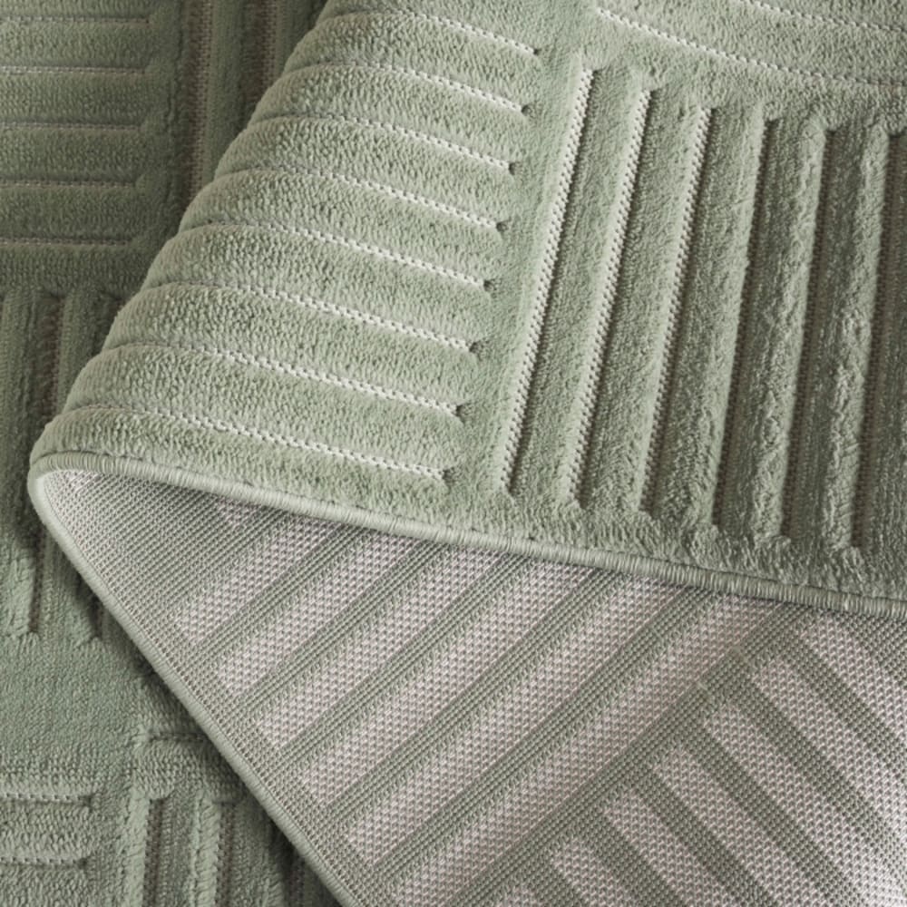 Tapis moderne en polypropylène vert, 244 x 305 cm — vue 4