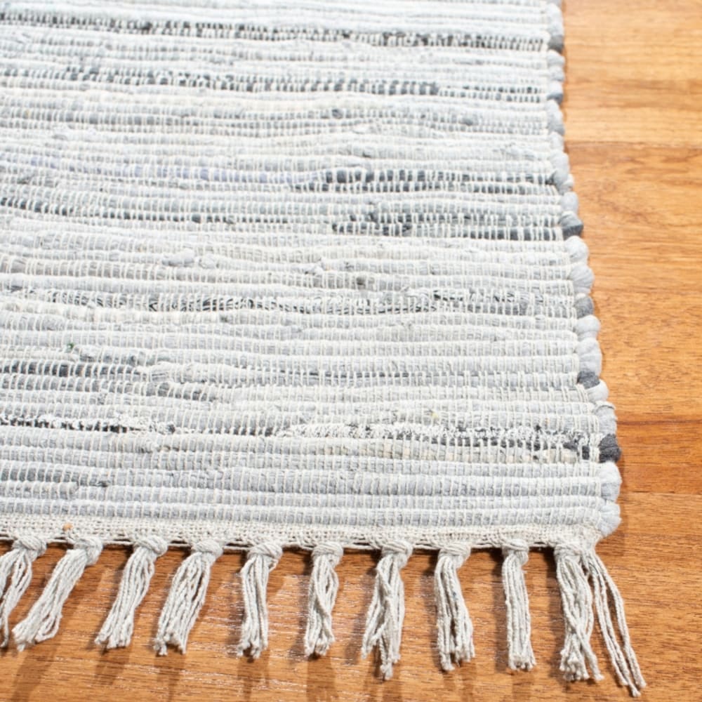 Tapis moderne en coton gris, 91 x 152 cm — vue 4