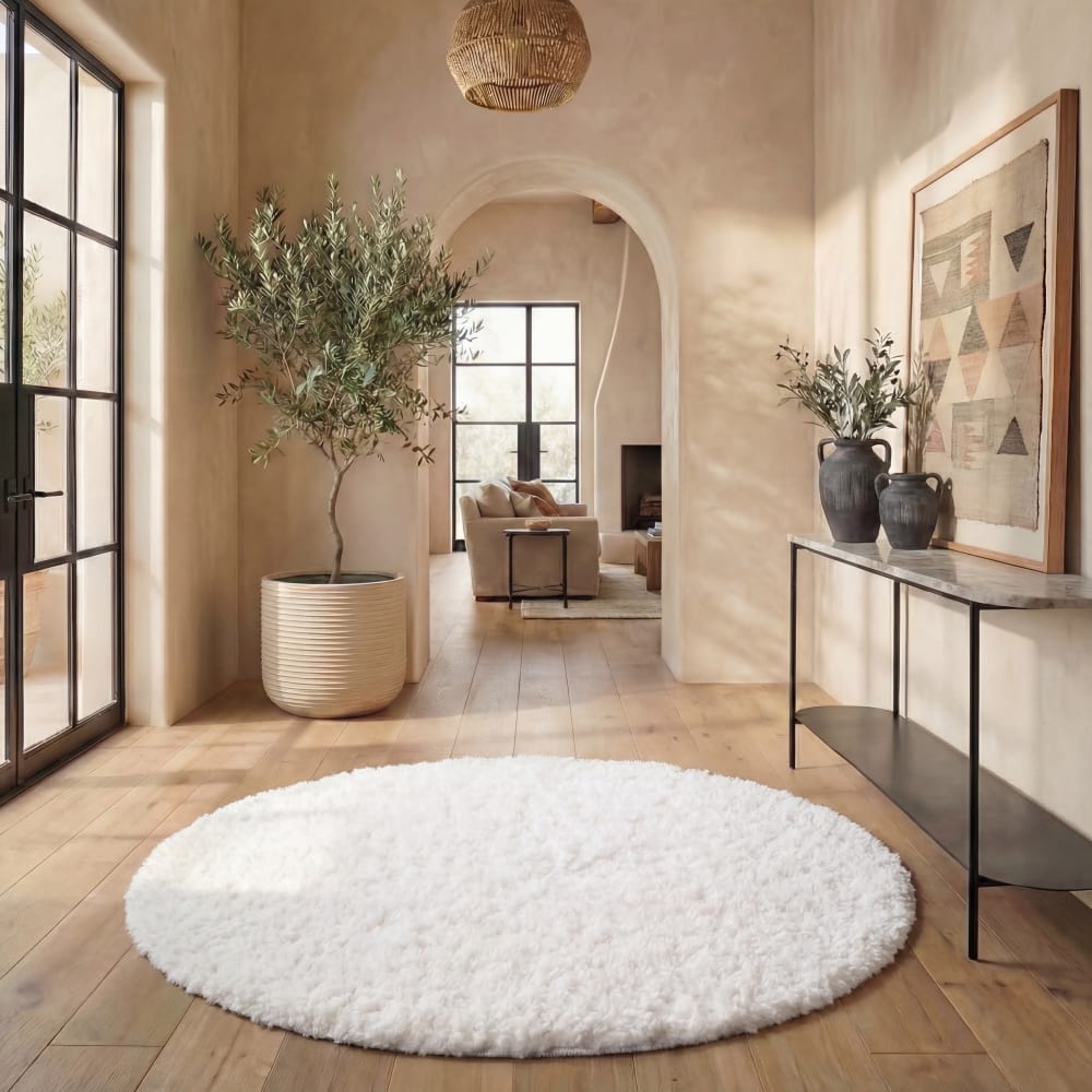 Safavieh Polypropylen-Teppich in Weiß, 91 cm style classic chic Weiß Pp - Polypropylen