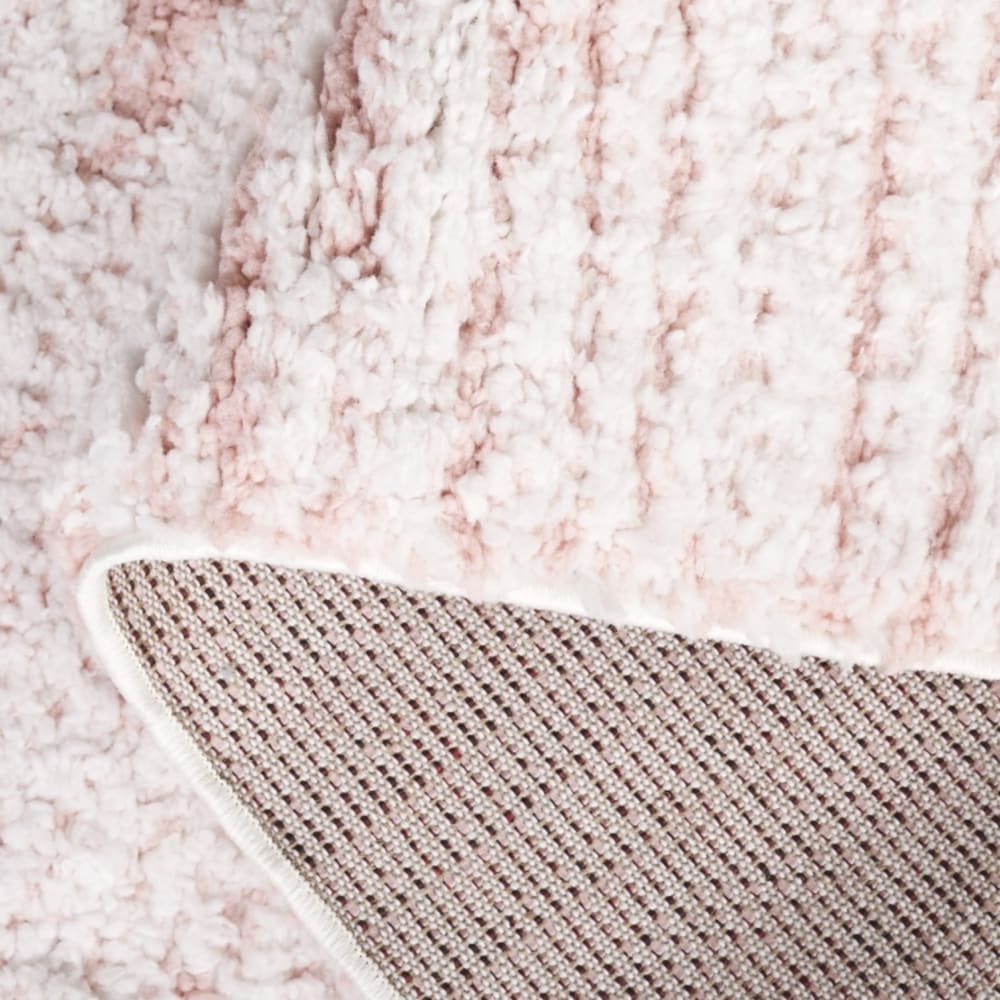 Tapis moderne en polyester rose/blanc, 122 x 183 cm — vue 4