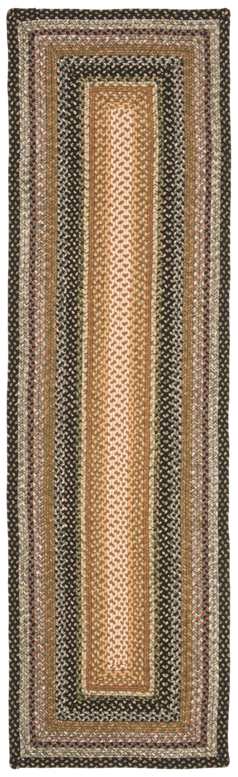 Tapis contemporain en polypropylène multicolore, 69 x 183 cm