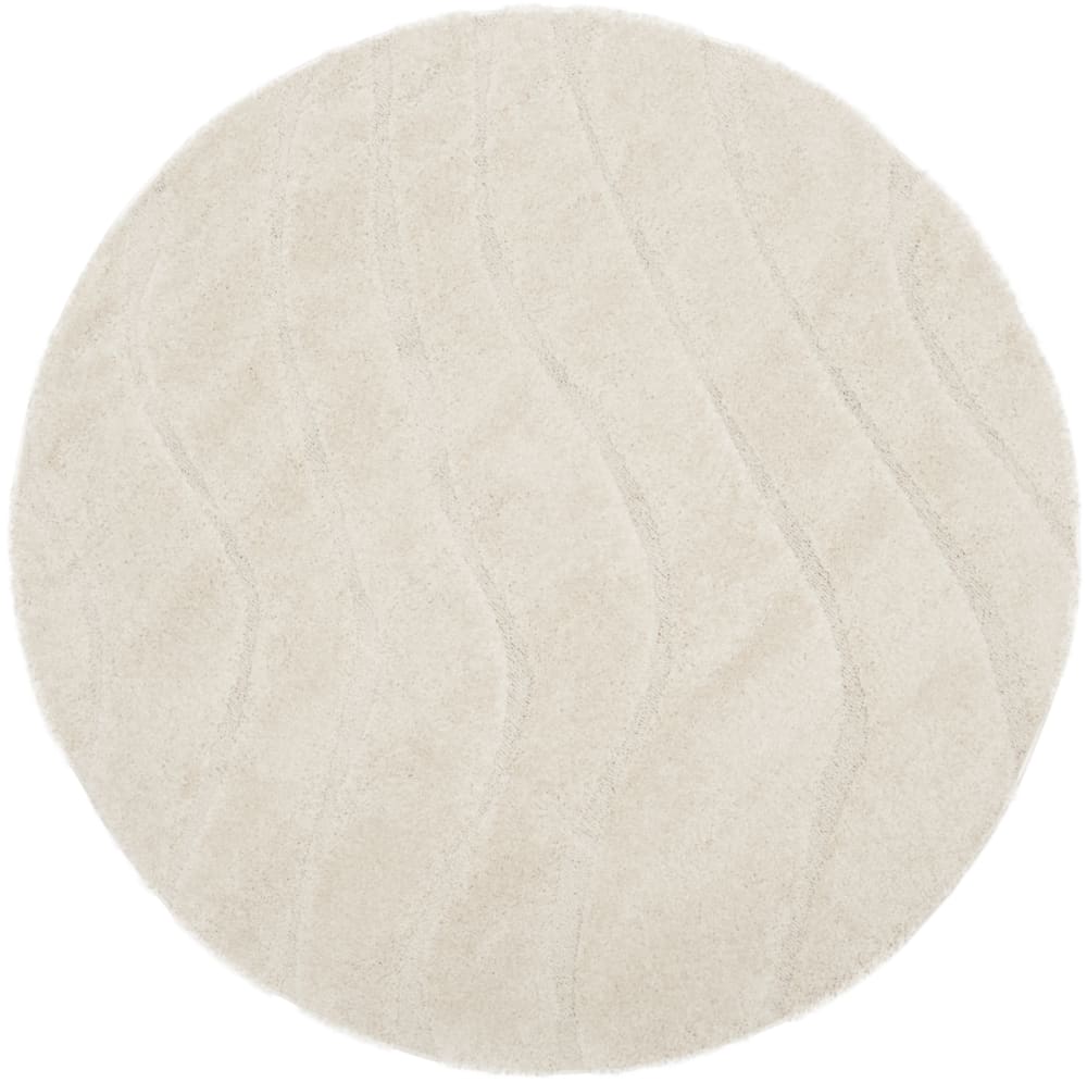 Tapis en polypropylène beige, 152 cm