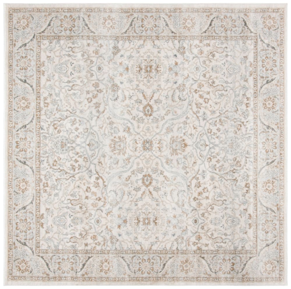 Tapis de transition en polypropylène beige, 160 x 160 cm