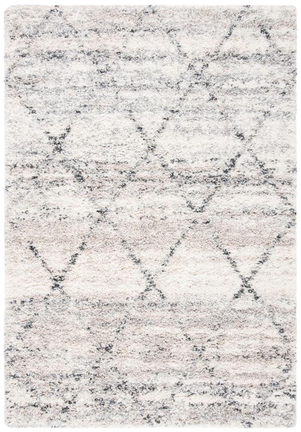 Tapis en polypropylène gris/blanc, 183 x 244 cm