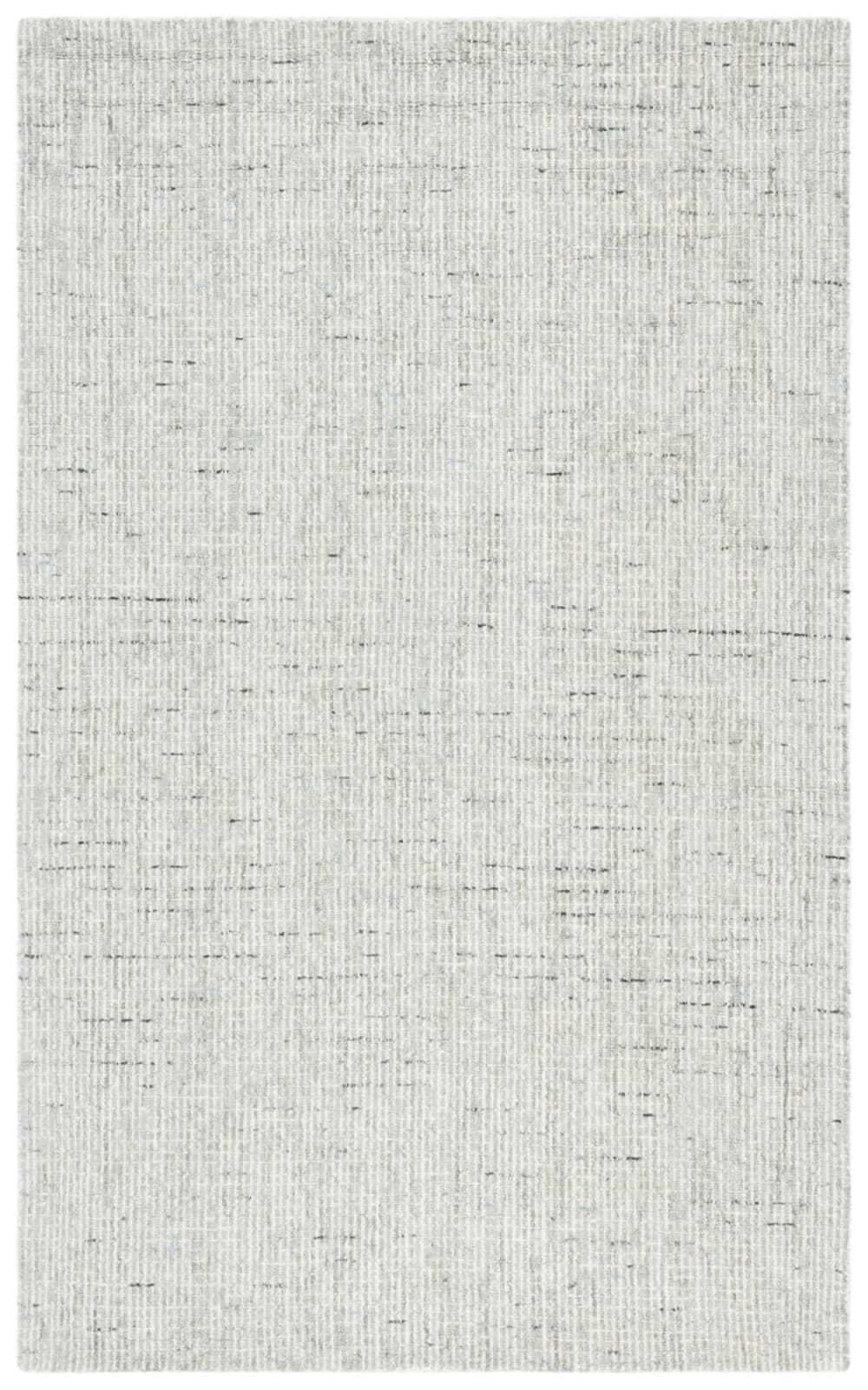 Tapis contemporain en laine vert/blanc, 69 x 122 cm