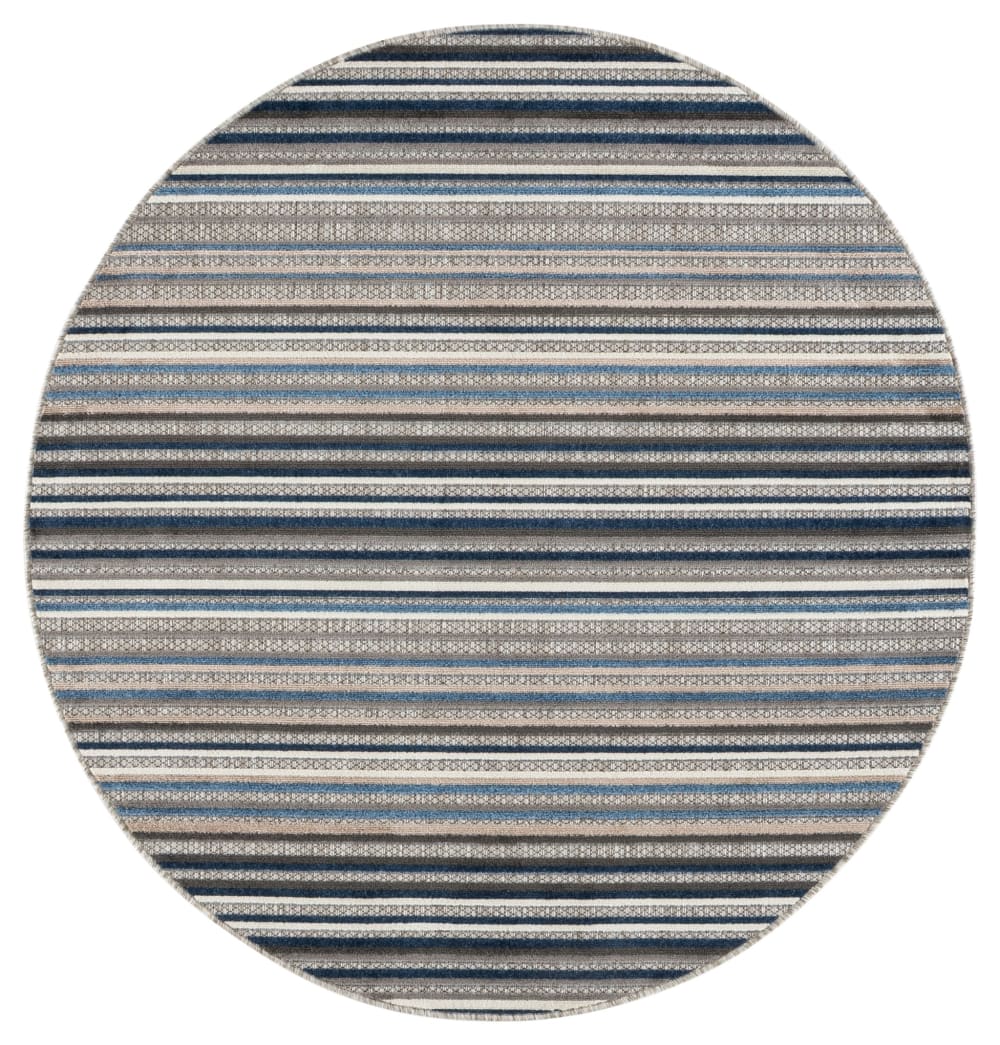 Tapis moderne en polypropylène gris/bleu, 160 cm