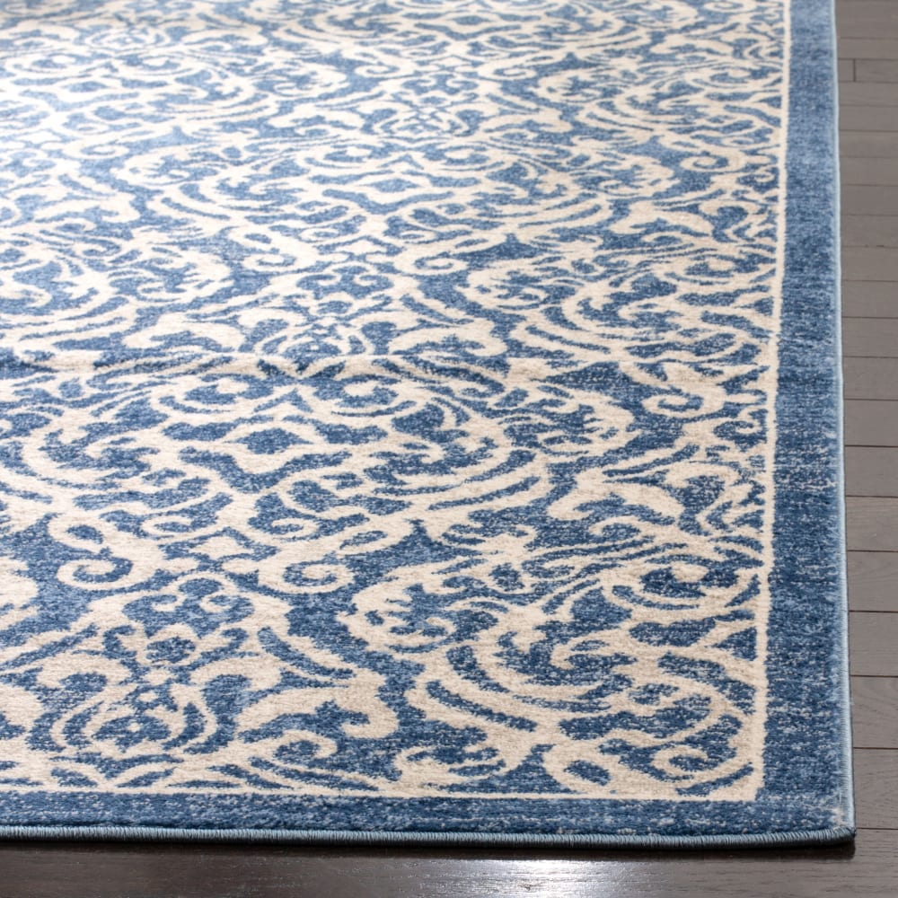 Tapis de transition en polypropylène bleu/beige, 91 x 152 cm — vue 3