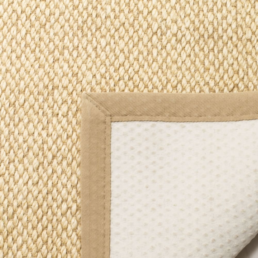Tapis fibre naturelle en sisal blanc/beige, 152 x 244 cm — vue 4