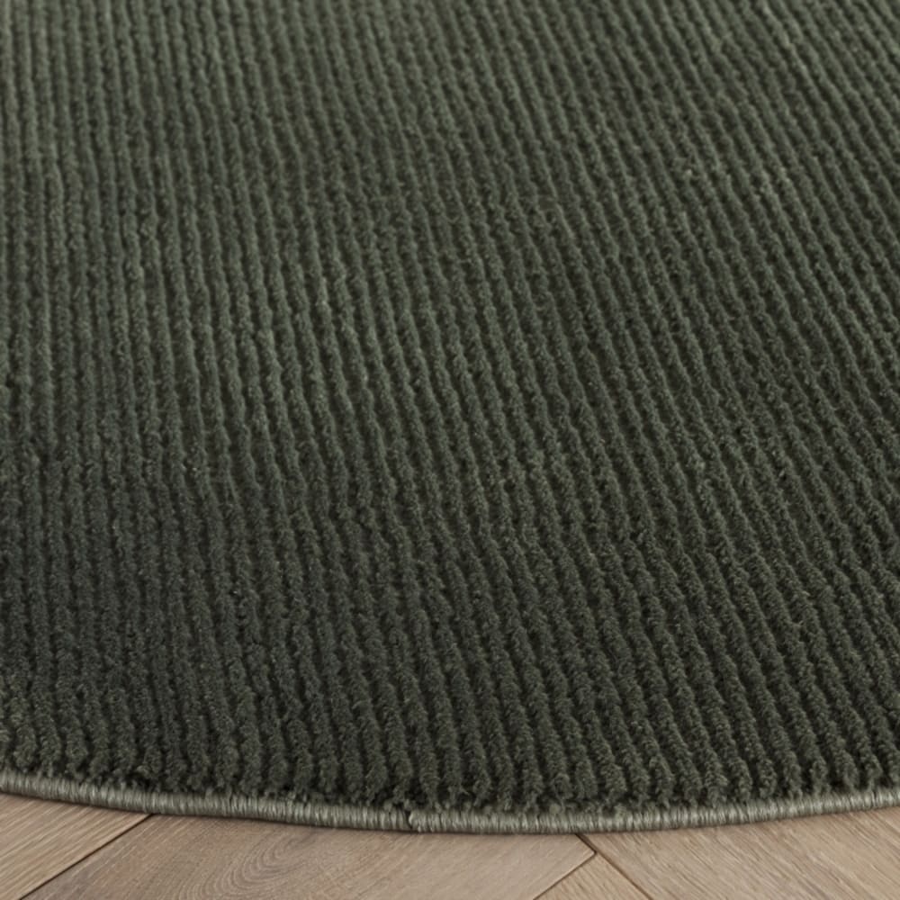 Tapis solide et tonale en polyester vert, 160 cm — vue 4