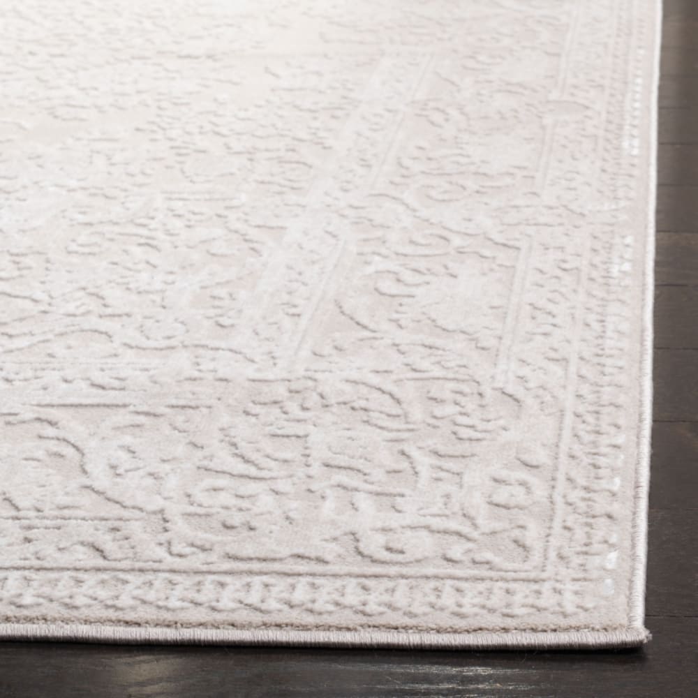 Tapis contemporain en polyester beige/blanc, 183 x 274 cm — vue 4