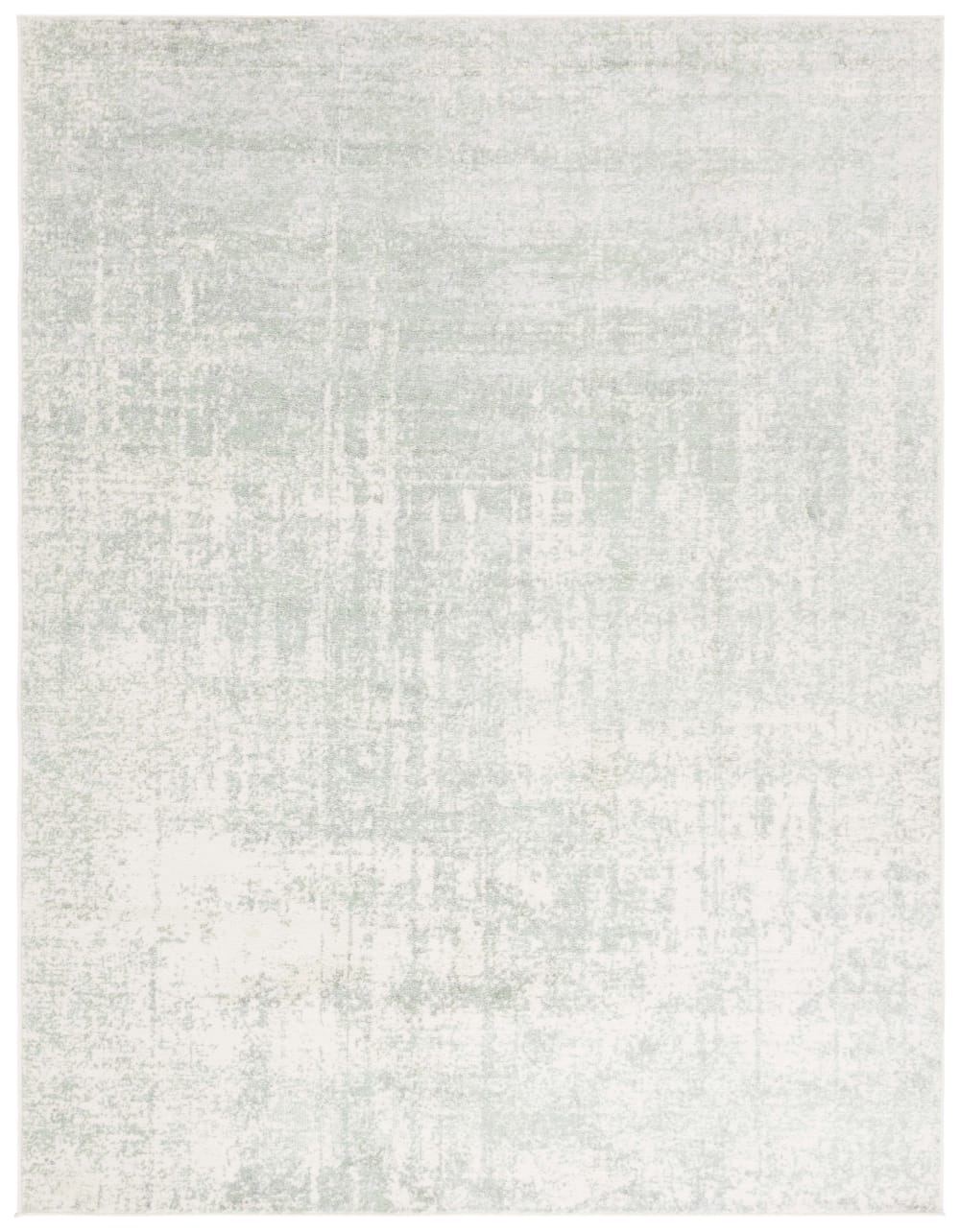 Tapis abstrait moderne en polypropylène vert/blanc, 235 x 305 cm
