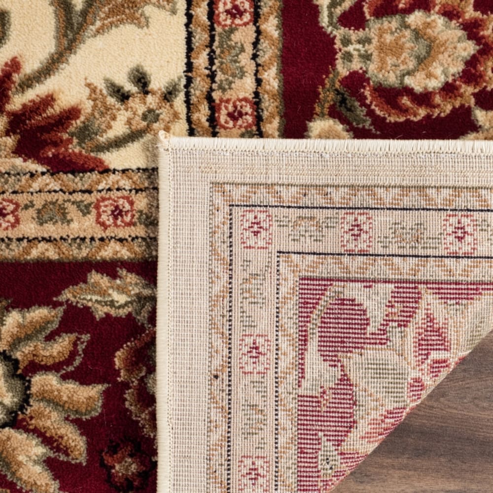 Tapis traditionnel en polypropylène blanc/rouge, 183 x 274 cm — vue 4