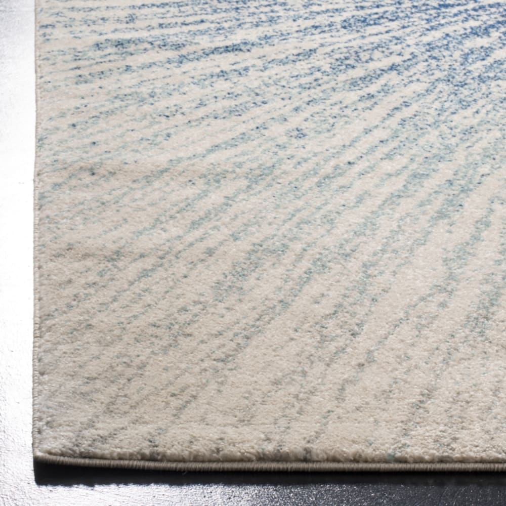 Tapis de transition en polypropylène bleu/blanc, 160 cm — vue 3