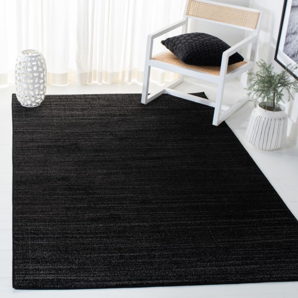 Tapis moderne en polypropylène noir/blanc, 76 x 183 cm — vue 3