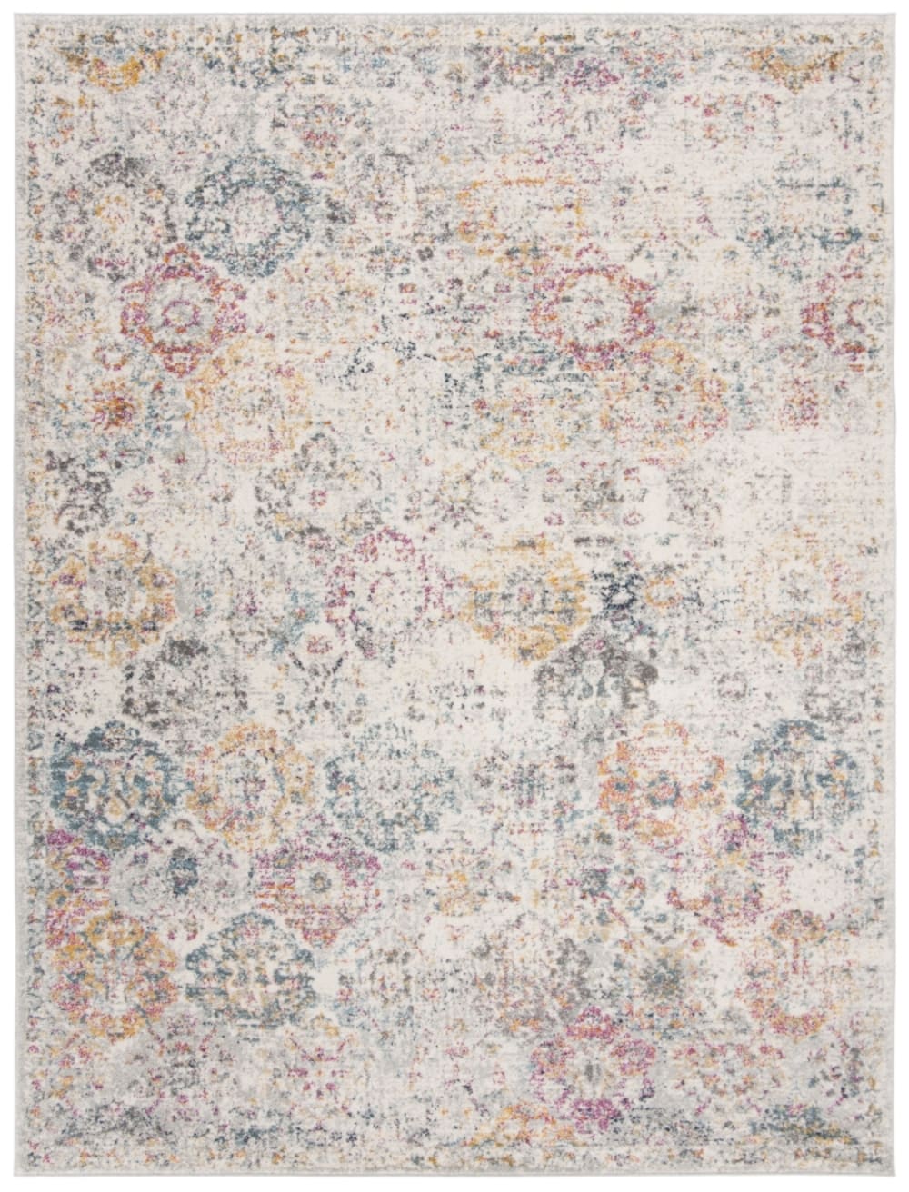 Tapis traditionnel en polypropylène gris/or, 235 x 305 cm