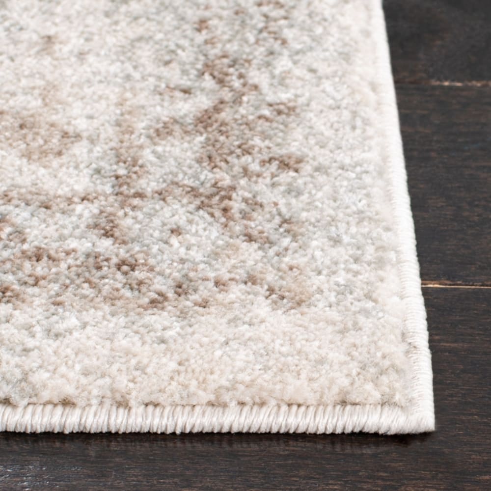 Tapis traditionnel en polypropylène blanc/taupe, 91 x 152 cm — vue 3