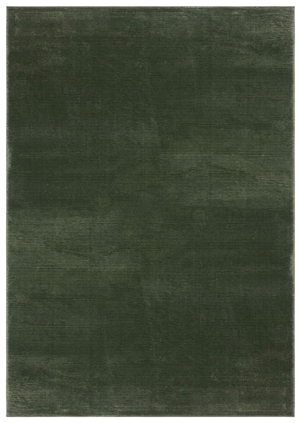 Tapis solide et tonale en polyester vert, 69 x 122 cm