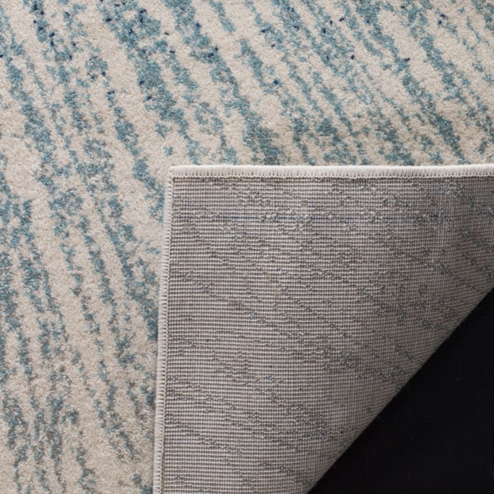 Tapis de transition en polypropylène bleu/blanc, 91 cm — vue 4