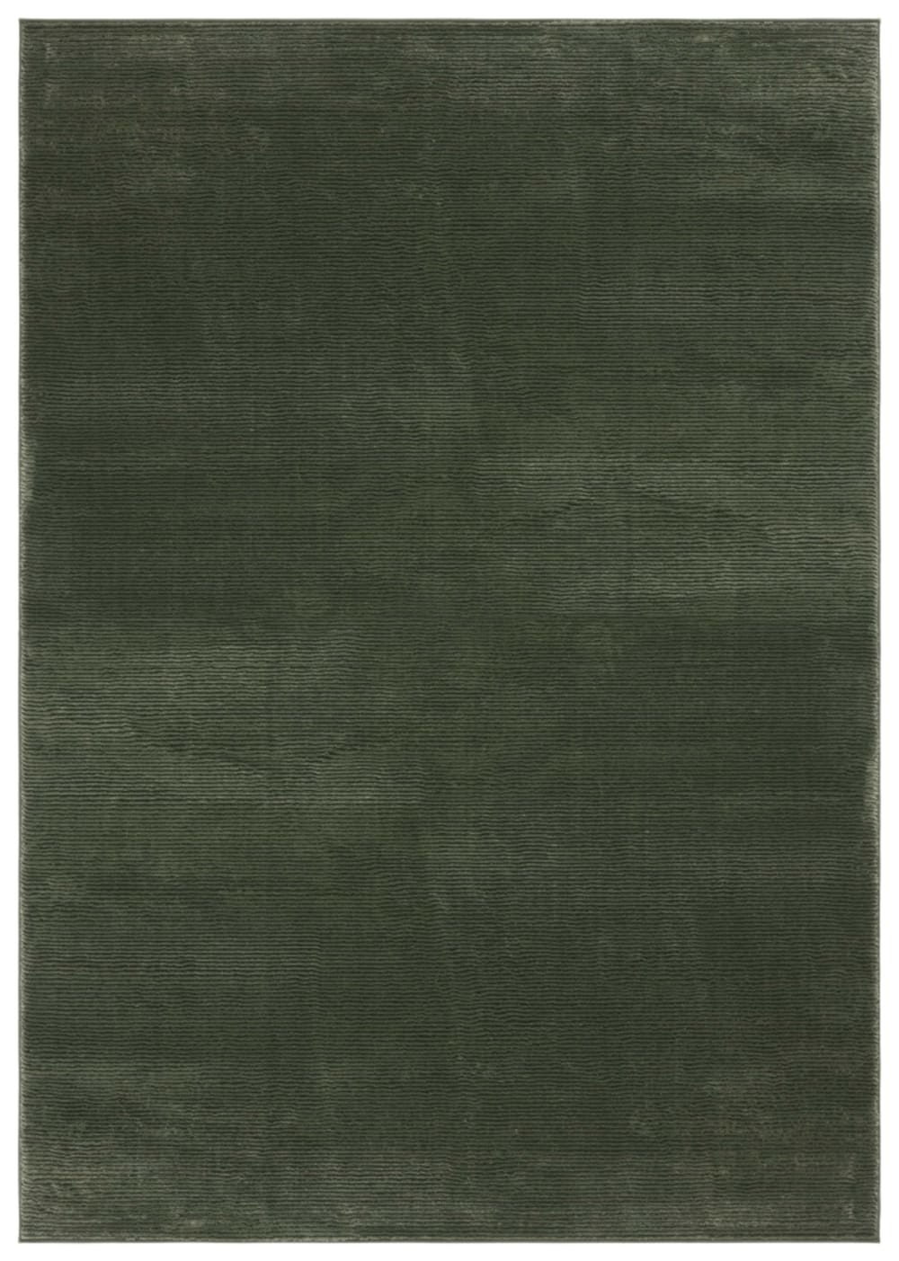 Tapis contemporain en polyester vert, 201 x 274 cm