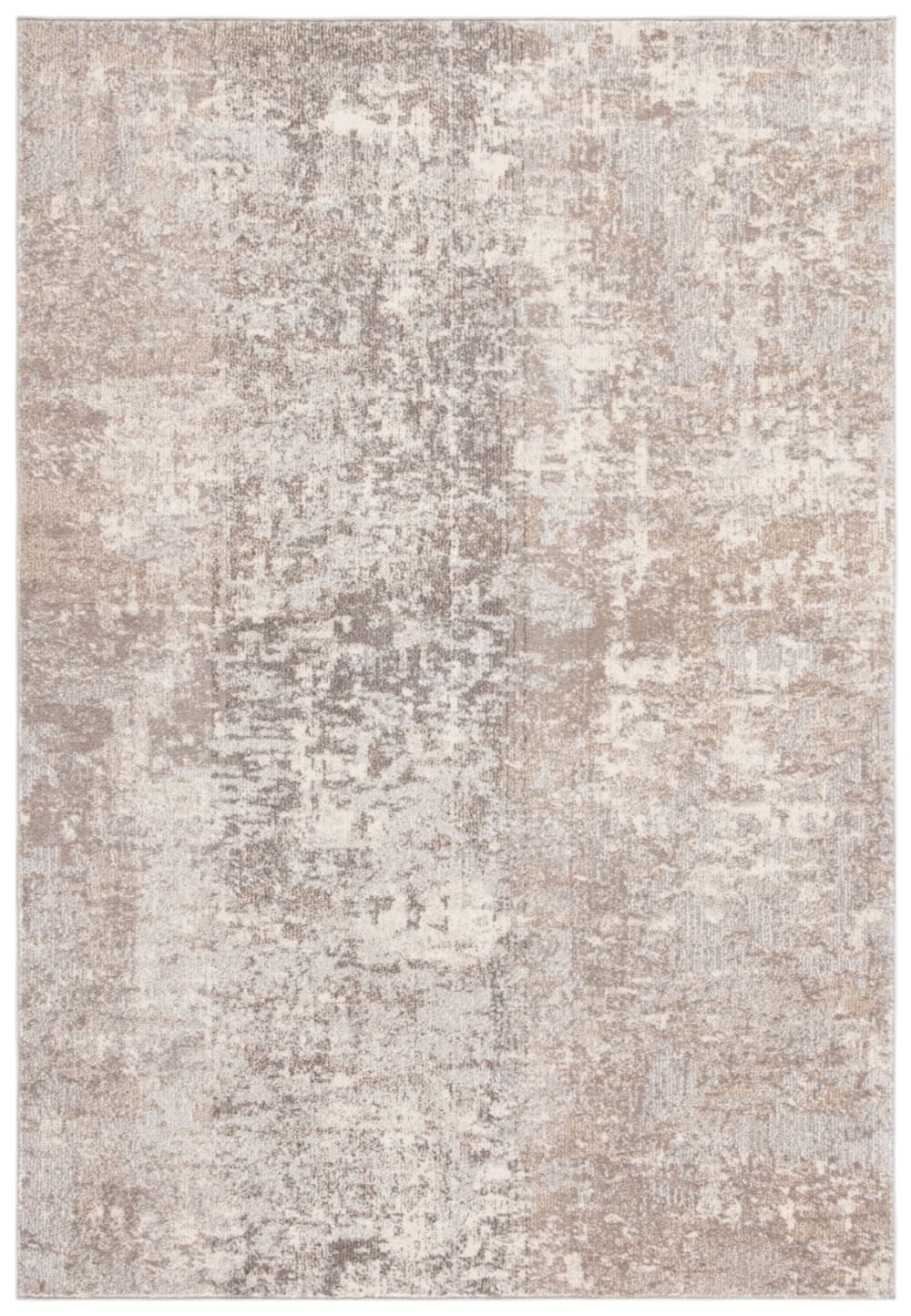 Tapis de transition en polypropylène gris/beige, 160 x 229 cm