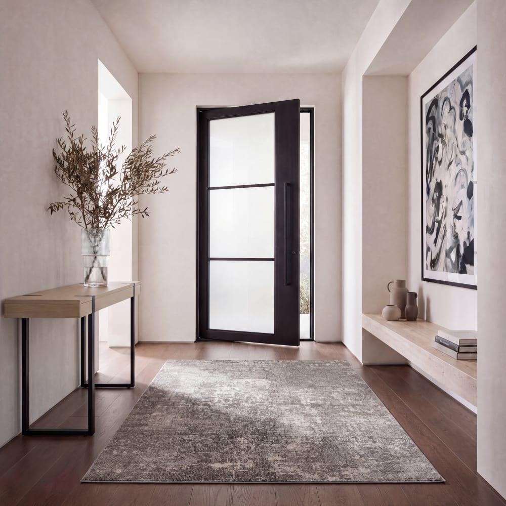 Tapis de transition en polypropylène gris/beige, 160 x 229 cm — vue 3