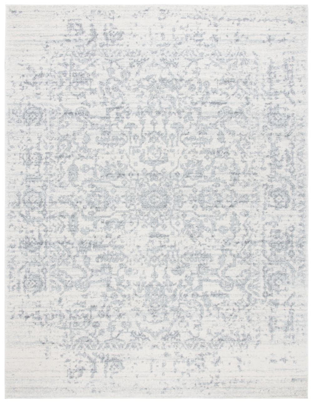 Tapis traditionnel en polypropylène argent/blanc, 235 x 305 cm